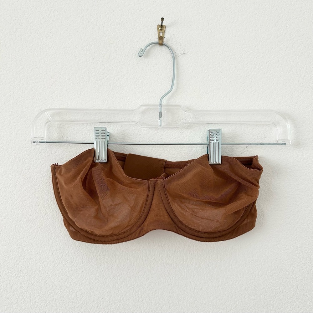 Skims Limited Edition Ultra Fine Mesh Strapless Bra